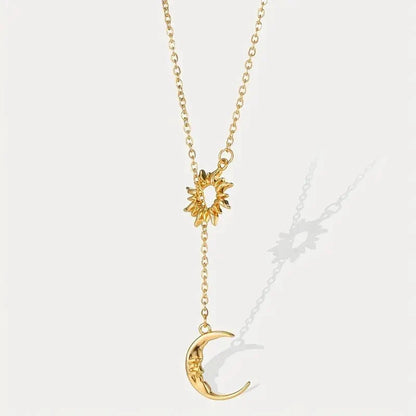Halsband med sol- och månhänge | LunaSol