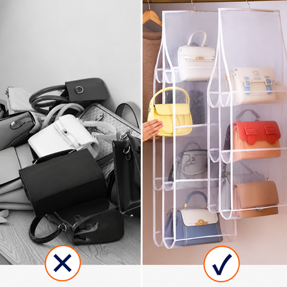 Hängande väskförvaring med 8 fack | ModaNest