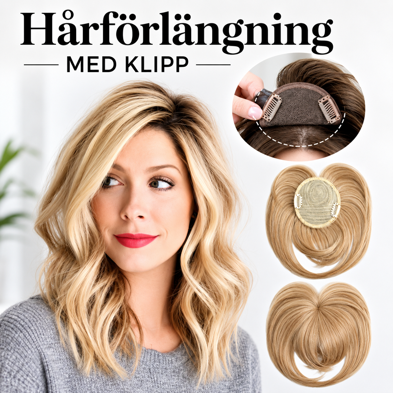 Naturligt Clip-in Håröverlägg | LumiHair