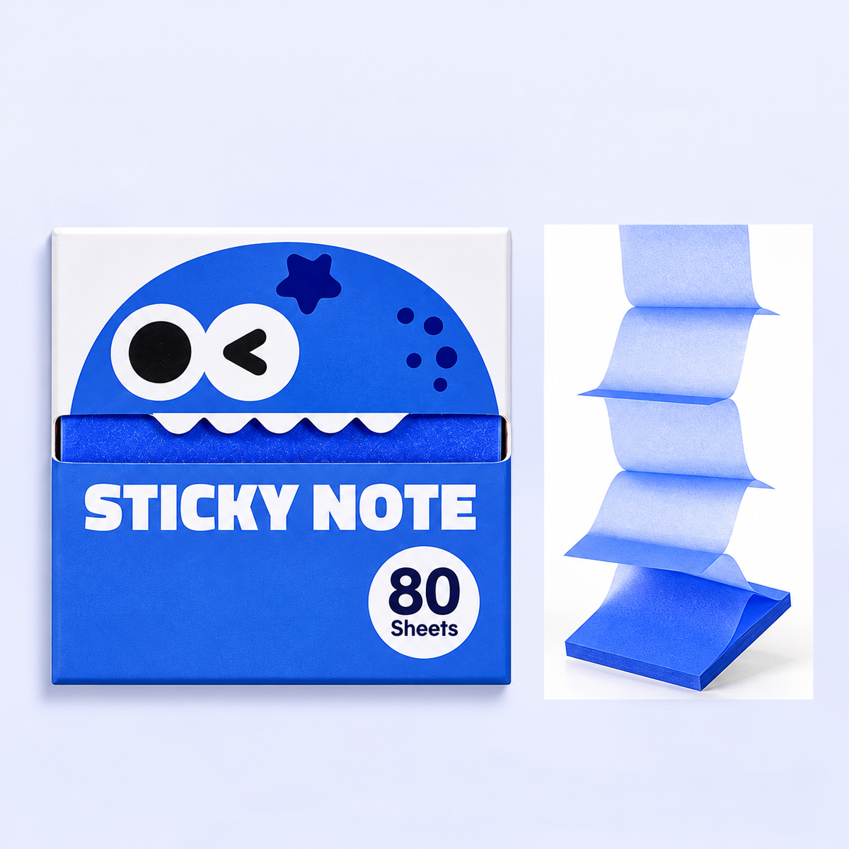Självhäftande notislappar – 80 ark | NotisPop