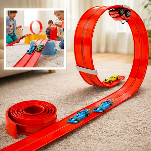 Flexibel bilbana med två körfält | RaceFlex