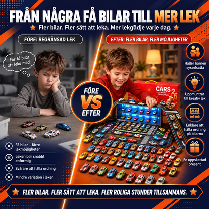 Racerbilsset med 48 pull-back-bilar | RaceMax