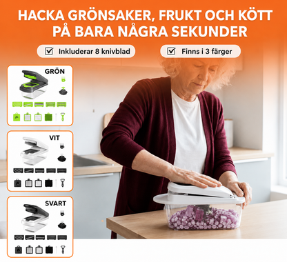 Grönsakshackare med Utbytbara Blad | SlicePro