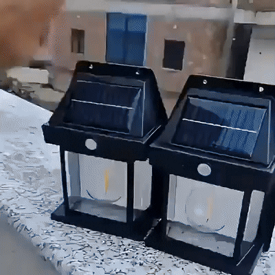 Solcellslampa LED | Sensorstyrd utomhusbelysning