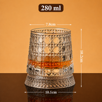 Roterande Whiskyglas i Kristall | SwirLuxe
