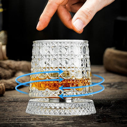 Roterande Whiskyglas i Kristall | SwirLuxe