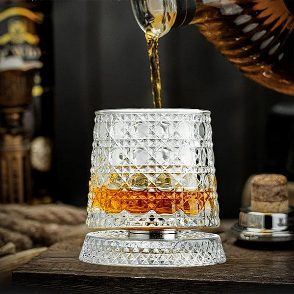 Roterande Whiskyglas i Kristall | SwirLuxe