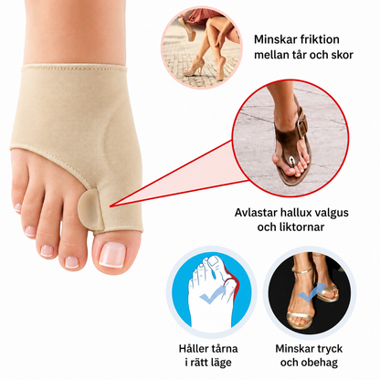 Hallux Valgus-Korrigerande Tåstöd | ToeFlex