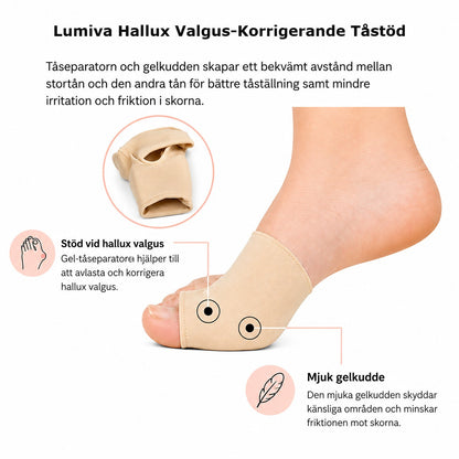 Hallux Valgus-Korrigerande Tåstöd | ToeFlex