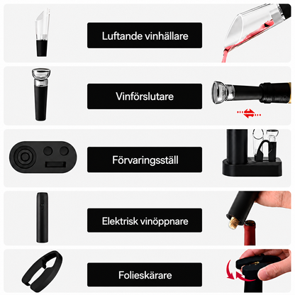Elektrisk Vinöppnare 5-i-1 | VinoMax