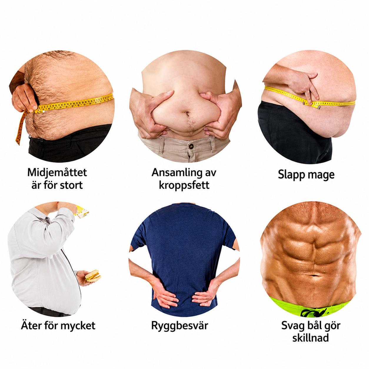 Neopren midjeträningsbälte | Stöd för midjan med formning & värmeeffekt