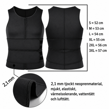 Neopren midjeträningsbälte | Stöd för midjan med formning & värmeeffekt
