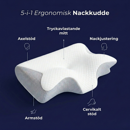 LugnSömn Kudde | Ergonomisk kudde för djupare sömn och nackstöd