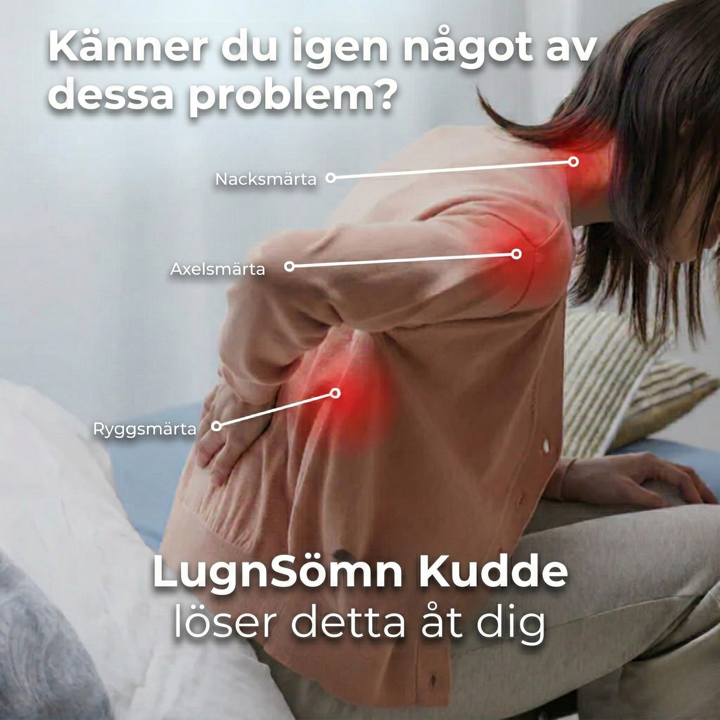 LugnSömn Kudde | Ergonomisk kudde för djupare sömn och nackstöd