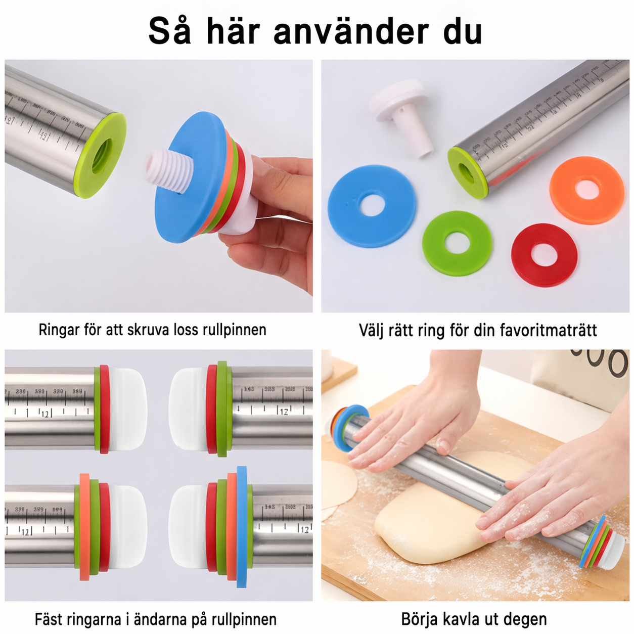 Justerbar kavel | Perfekt tjocklek på degen varje gång