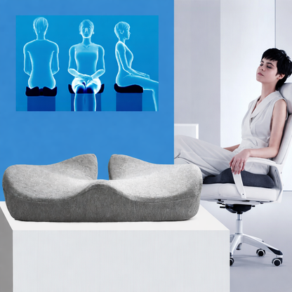 Ergonomisk sittkudde | Memory foam för rygg- och höftavlastning