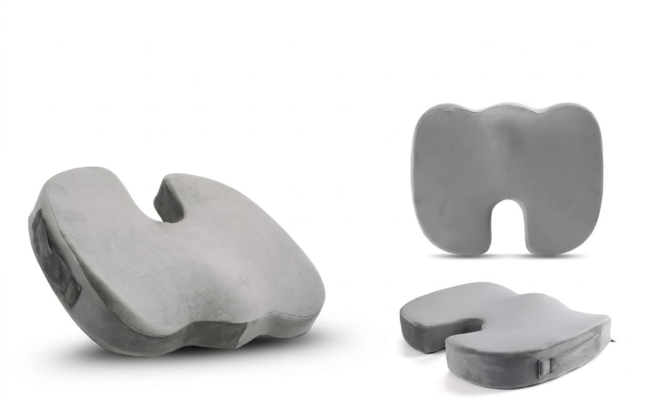 Ergonomisk sittkudde | Memory foam för rygg- och höftavlastning