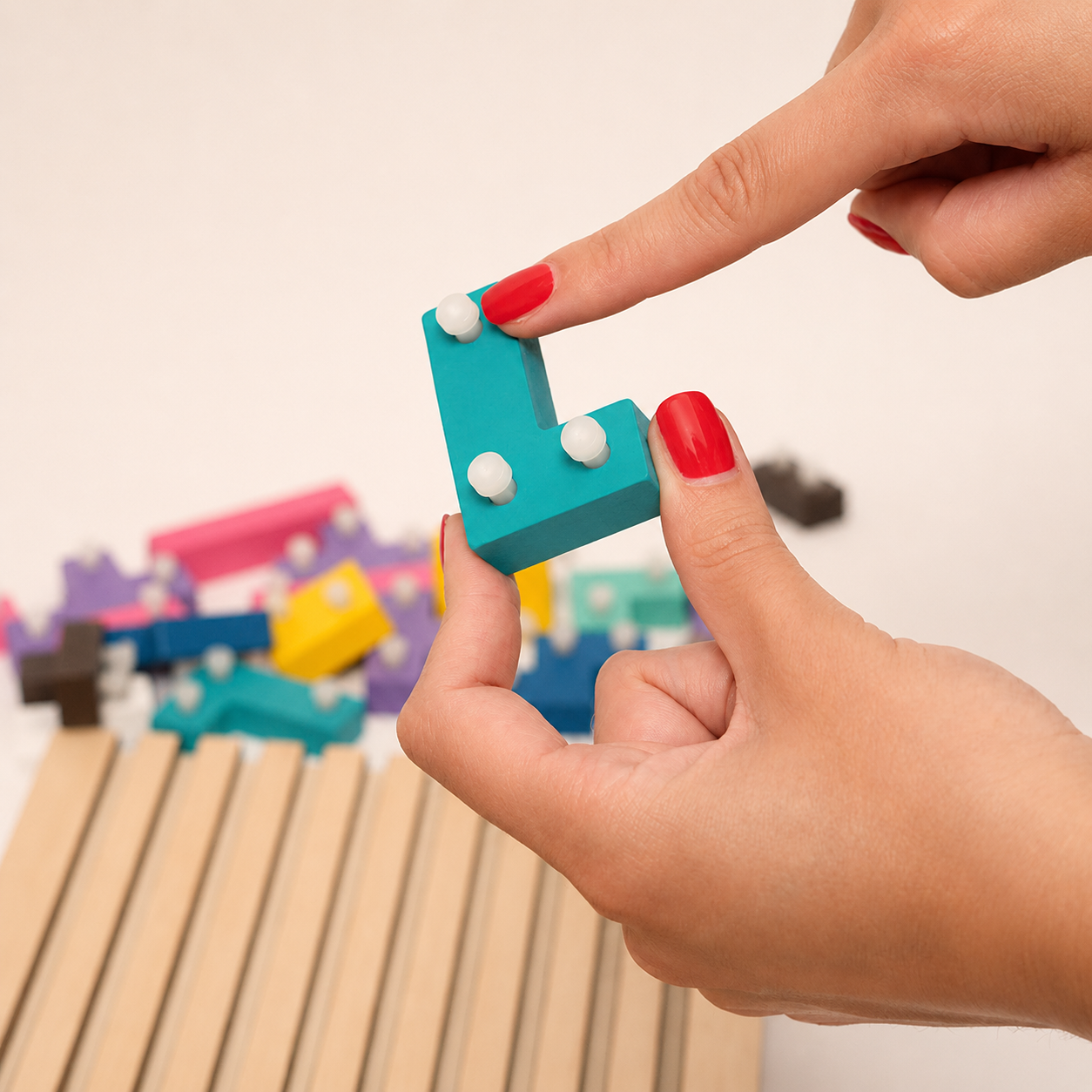 Montessori Träpussel för Barn | LumiBlocks