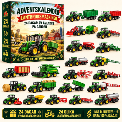 Julkalender med 24 leksaksfordon | JulHjul