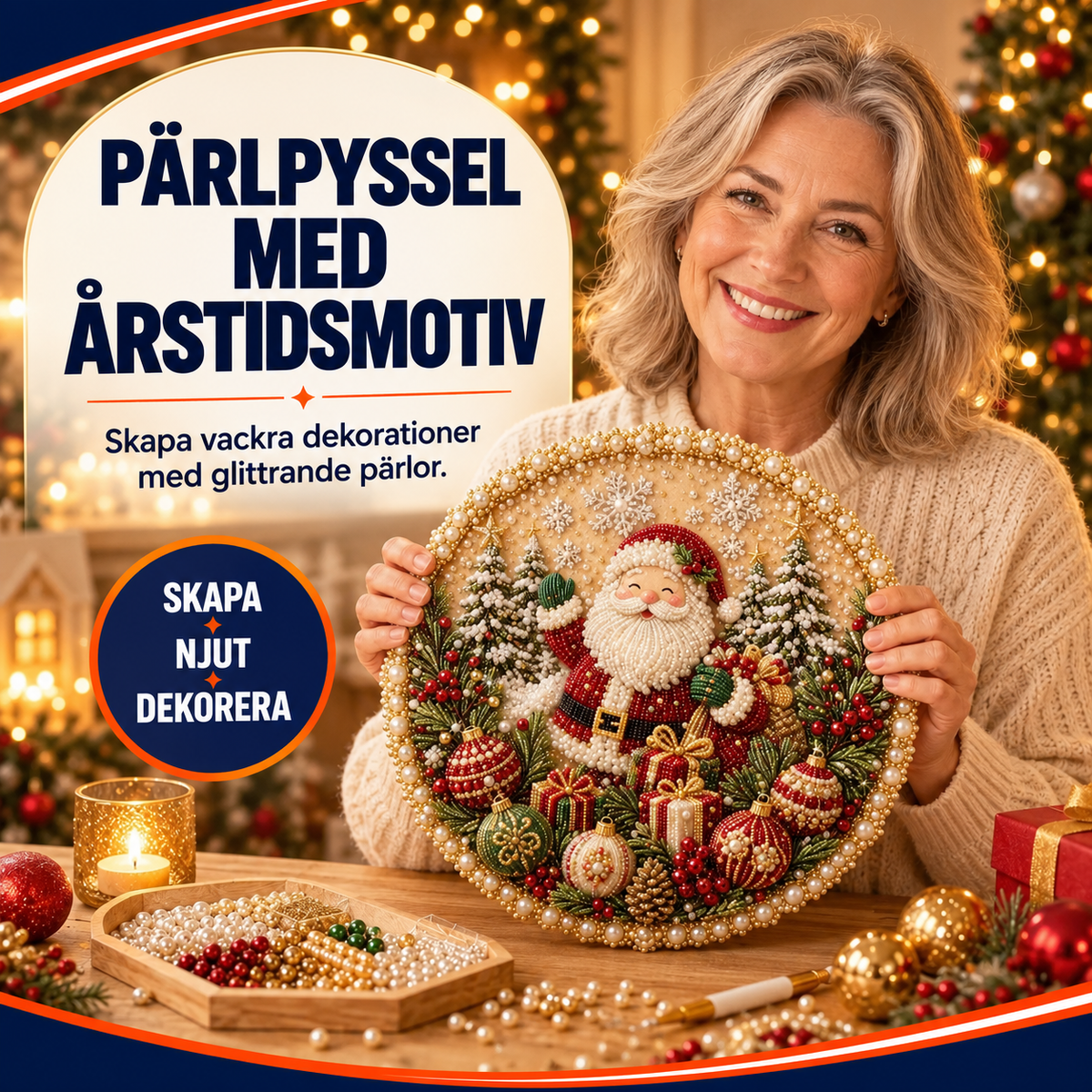 Pärlpyssel med 3D-effekt och årstidsmotiv | PärlGlans