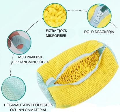 Mikrofiber Tvättpåse för Skor | Skyddande Skoväska för Tvättmaskin