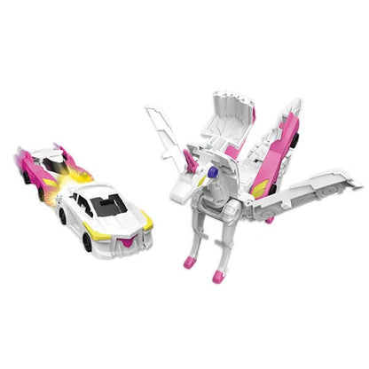 Magnetisk dinosaurieleksak 2-i-1 | Transformera till bil