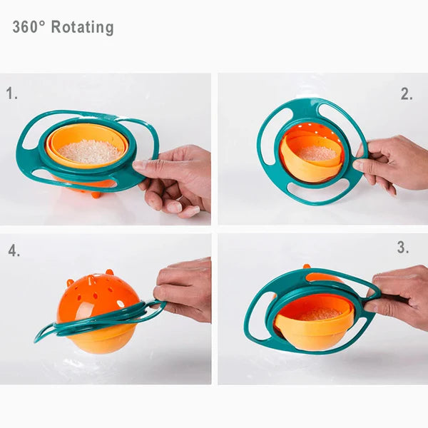 Spillfri Snackskopp | 360° Gyrodesign för Barn