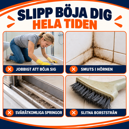 Skurborste med utdragbart skaft | SkrubbFlex