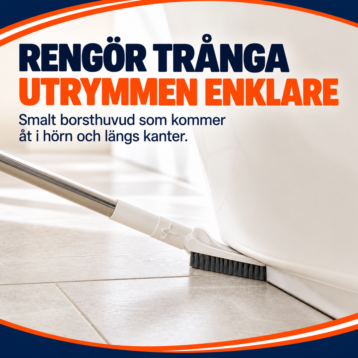 Skurborste med utdragbart skaft | SkrubbFlex