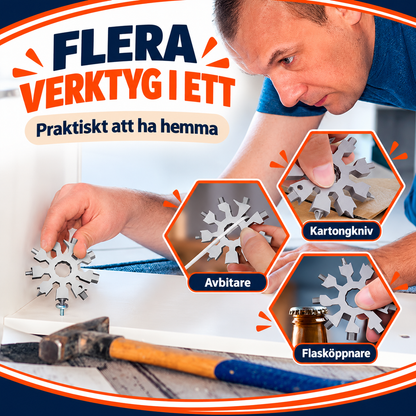 18-i-1 multiverktyg i snöflingeform | SnowFix
