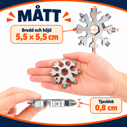 18-i-1 multiverktyg i snöflingeform | SnowFix