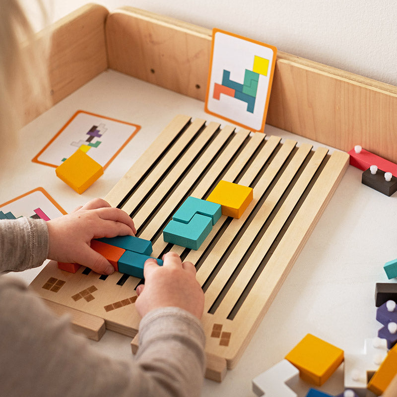 Montessori Träpussel för Barn | LumiBlocks