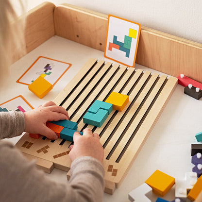 Montessori Träpussel för Barn | LumiBlocks