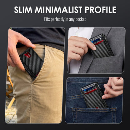 Smart pop-up-plånbok med RFID-skydd – Slim & säker